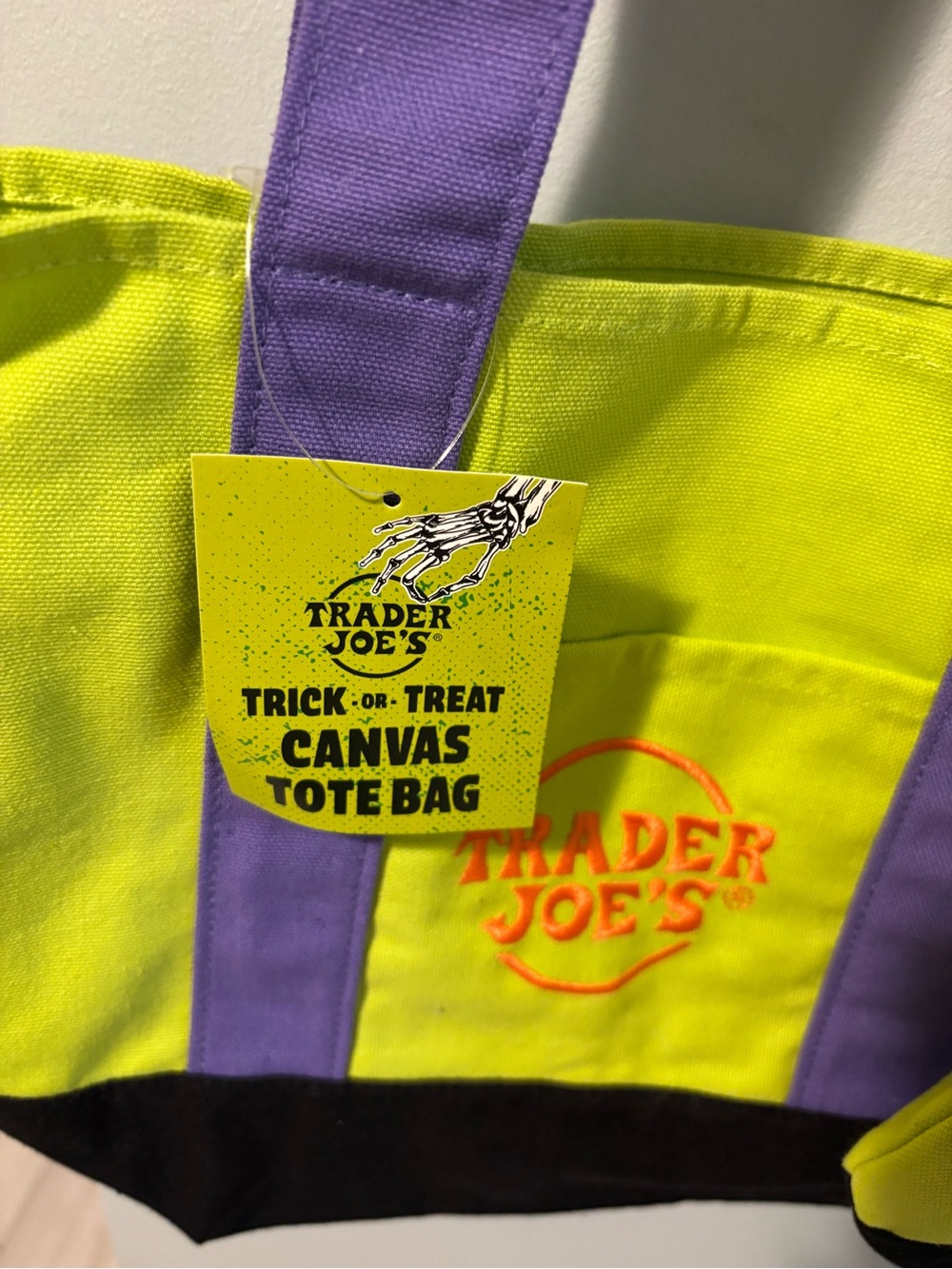 Halloween Trader Jo mini Canvas Tote Bags - Branded Grocery Tote 🎃 - Picture 2 of 2
